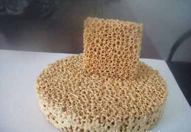 High Temperature Refractory Heat Resistant Zirconia Ceramic Foam Filter 0.4-0.5g/Cm3 Density Fit Steel Casting Industry