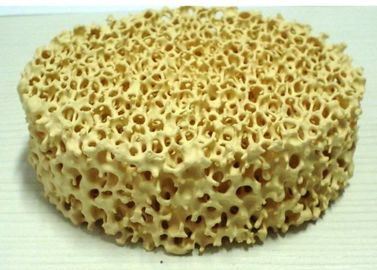 High Temperature Refractory Heat Resistant Zirconia Ceramic Foam Filter 0.4-0.5g/Cm3 Density Fit Steel Casting Industry
