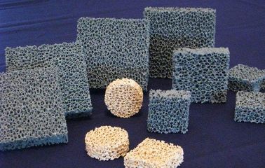 Heat Resistant Refractory SIC Efficient Silicon Carbide Alumina Ceramic Foam Filter For Metal / Casting