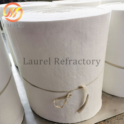 Pure White Fire Resistant Ceramic Fiber Refractory Blanket For Pipe Insulation Kiln