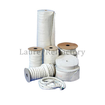 high temperature low thermal conductivity Insulation Refractory Ceramic Fibers Wool Cloth Tape Twisted Rope for Kiln