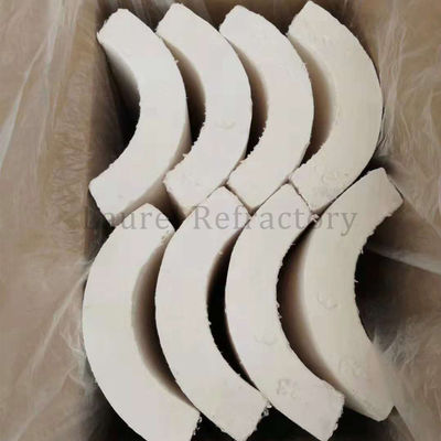 Refractory Insulating Thermal Insulation Calcium Silicate Pipe 650C / 1000 C In Fireproof