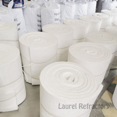 1260 Degree Density 64 96 128 Refractory Ceramic Fiber Blanket For Kiln Lining