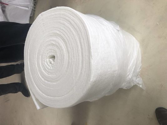White Fireproof Refractory Insulation Ceramic Fiber Wool Blanket For Tunnel Kiln