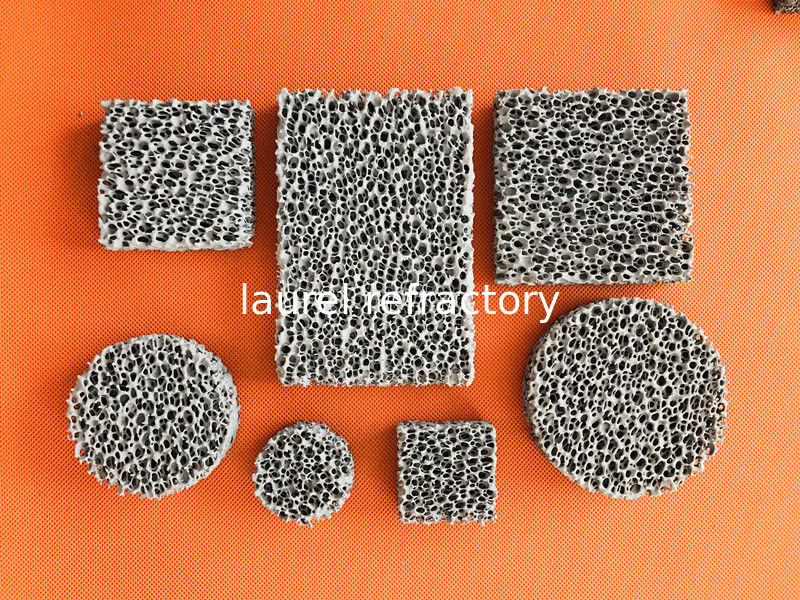 High Porosity Sponge Ceramic Foam Filter SIC Alumina Material Three Dimensional Connected Mesh Structure
