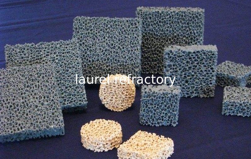 Heat Resistant Refractory SIC Efficient Silicon Carbide Alumina Ceramic Foam Filter For Metal / Casting