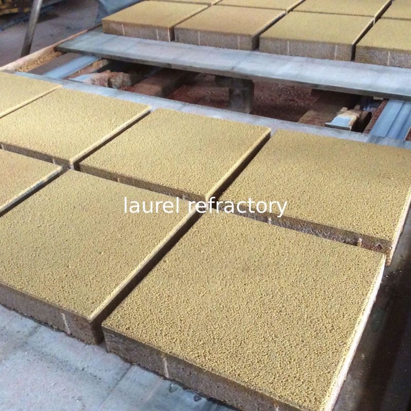 Refractory Ecological Ceramics Water Permeable Brick / Permeable Paving Products foundry industry