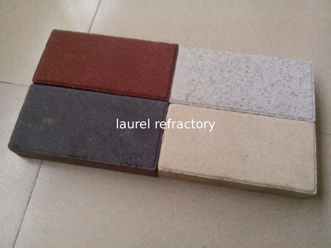 Refractory Landscape Anti - Slip Water Permeable Brick Floor Materials Strong Water Absorbing Capacity