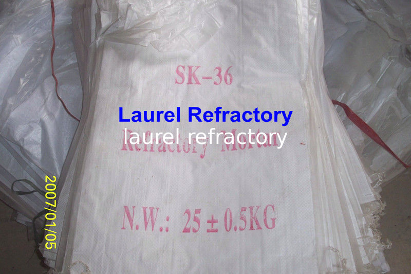 High Temperature Unshaped Refractory Mortar Series Basic / Acidic Refractories for Kiln