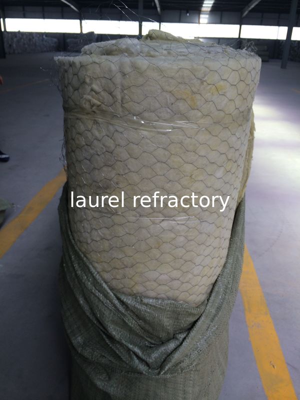 Refractory Metal Building Insulation Rock Wool Blanket 25-200mm Thickness